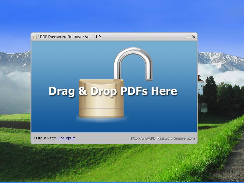 Click to view PDF Password Remover 1.1.2 screenshot