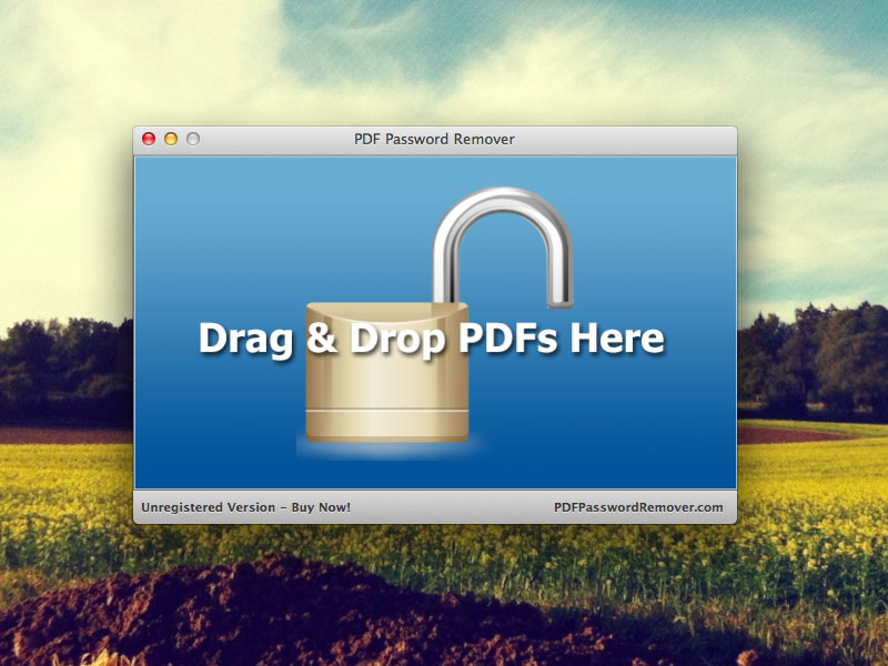 Removes PDF restriction on Mac OS X
